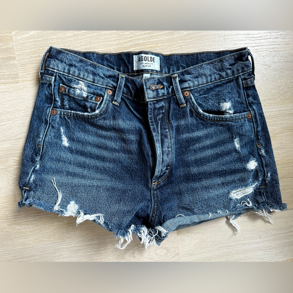Agolde Distressed Jean Short